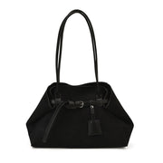 Women's frosted suede-look tote bag, view 6 - MRSLM