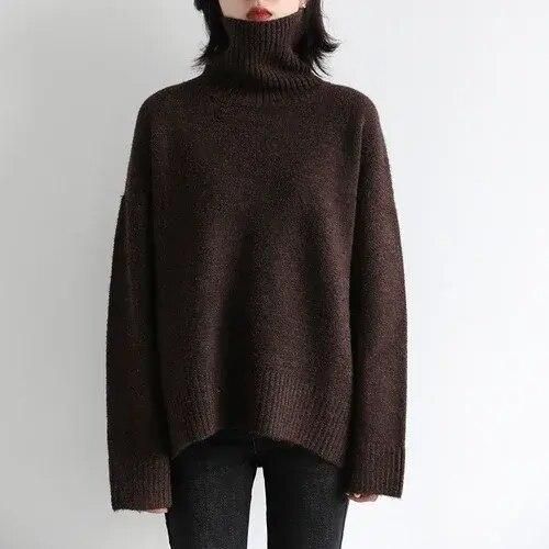 women's turtleneck sweater, view 2 - MRSLM