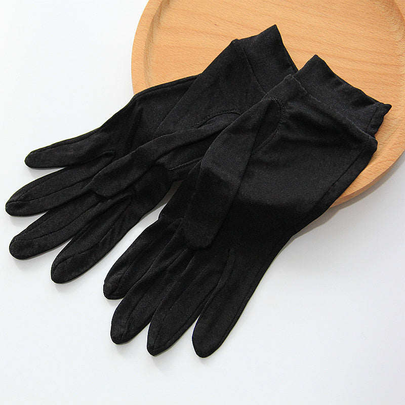 thin mulberry silk finger gloves, view 13 - MRSLM