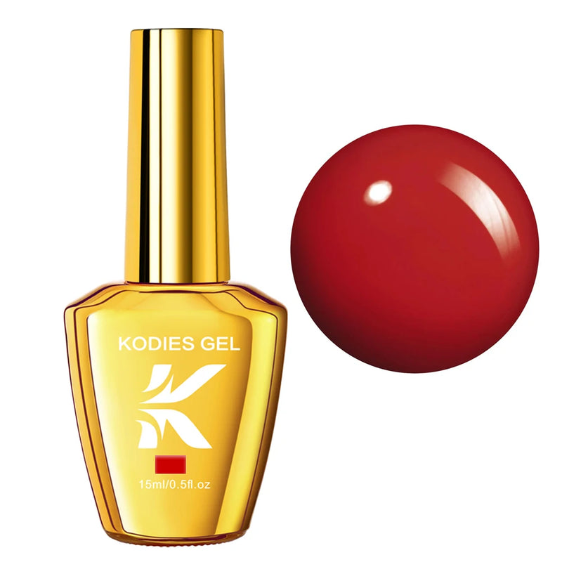red gel nail polish, view 5 - MRSLM