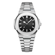 square quartz men's watch, view 4 - MRSLM