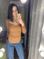 off-neck pullover sweater, view 18 - MRSLM