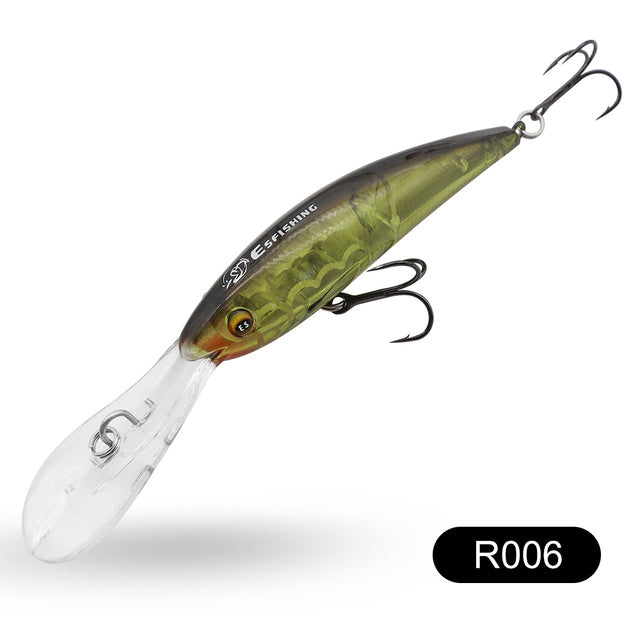 floating hard bait fishing lure, view 9 - MRSLM