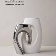 ceramic abstract vase, view 5 - MRSLM