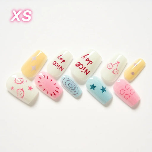 cat star press-on nails, view 4 - MRSLM