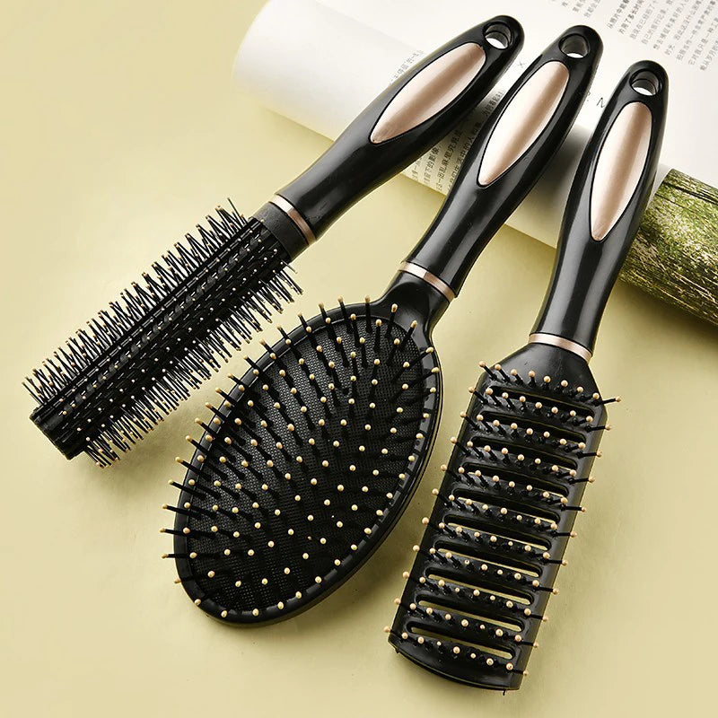 anti-static hair brush with air cushion, view 5 - MRSLM