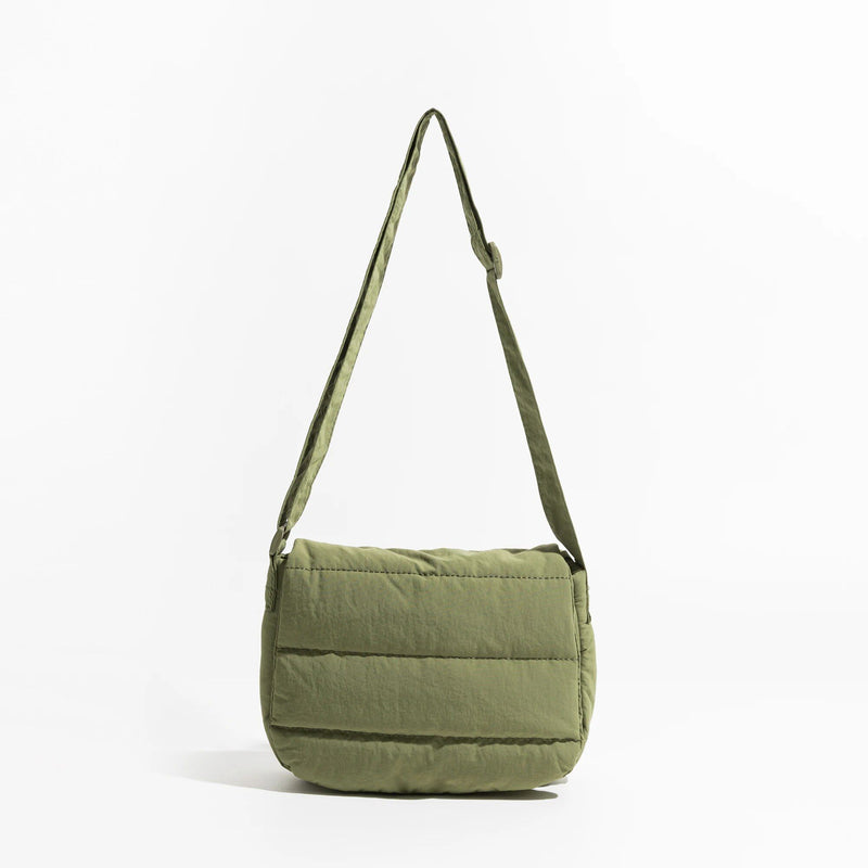 quilted nylon crossbody purse, view 4 - MRSLM