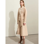 women's wool blend lapel coat, view 7 - MRSLM
