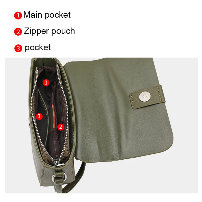soft leather crossbody bag, view 7 - MRSLM