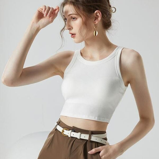 Ribbed camisole crop top - MRSLM