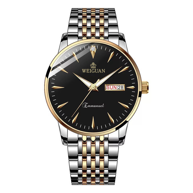 men's double calendar watch, view 6 - MRSLM