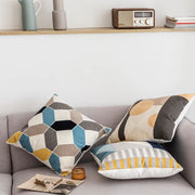 geometric embroidered cushion cover, view 8 - MRSLM