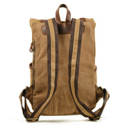canvas outdoor travel backpack, view 3 - MRSLM