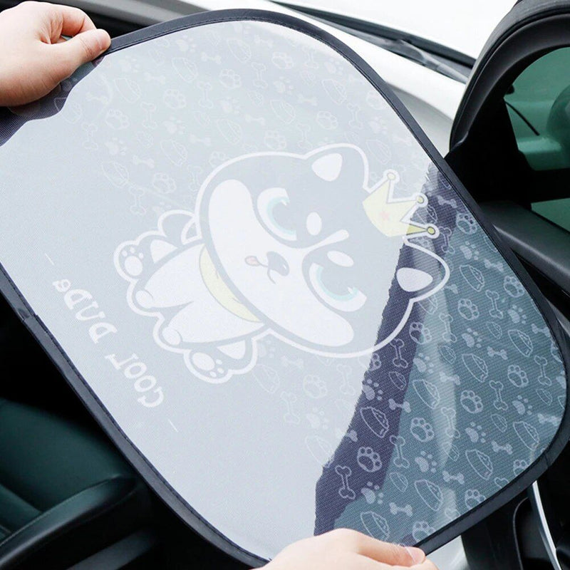 cartoon animal car window sunshades, view 8 - MRSLM