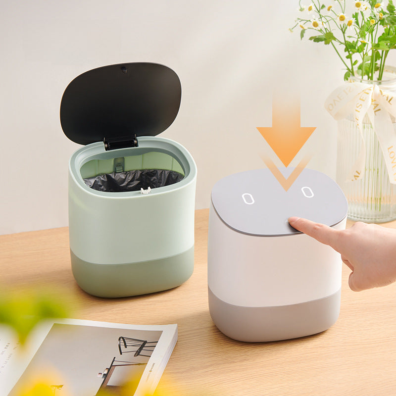 compact desktop trash bin, view 8 - MRSLM