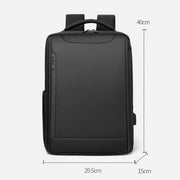 anti-theft waterproof laptop backpack with USB, view 10 - MRSLM