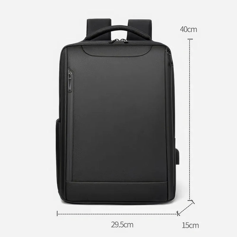 anti-theft waterproof laptop backpack with USB, view 10 - MRSLM
