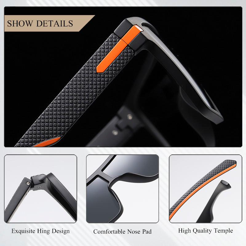 polarized square sunglasses, view 11 - MRSLM