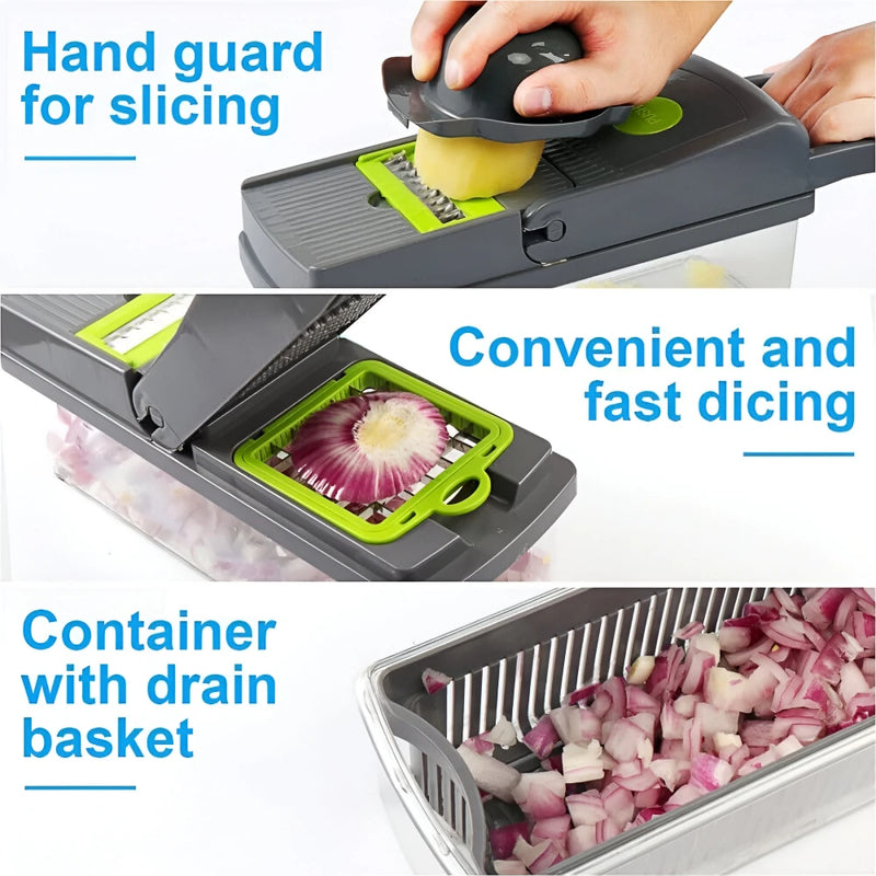 multifunctional vegetable cutter and slicer, view 6 - MRSLM
