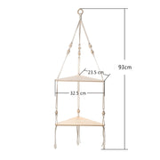 macrame floating shelf, view 13 - MRSLM