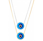 women's 925 silver blue eye necklace, view 4 - MRSLM