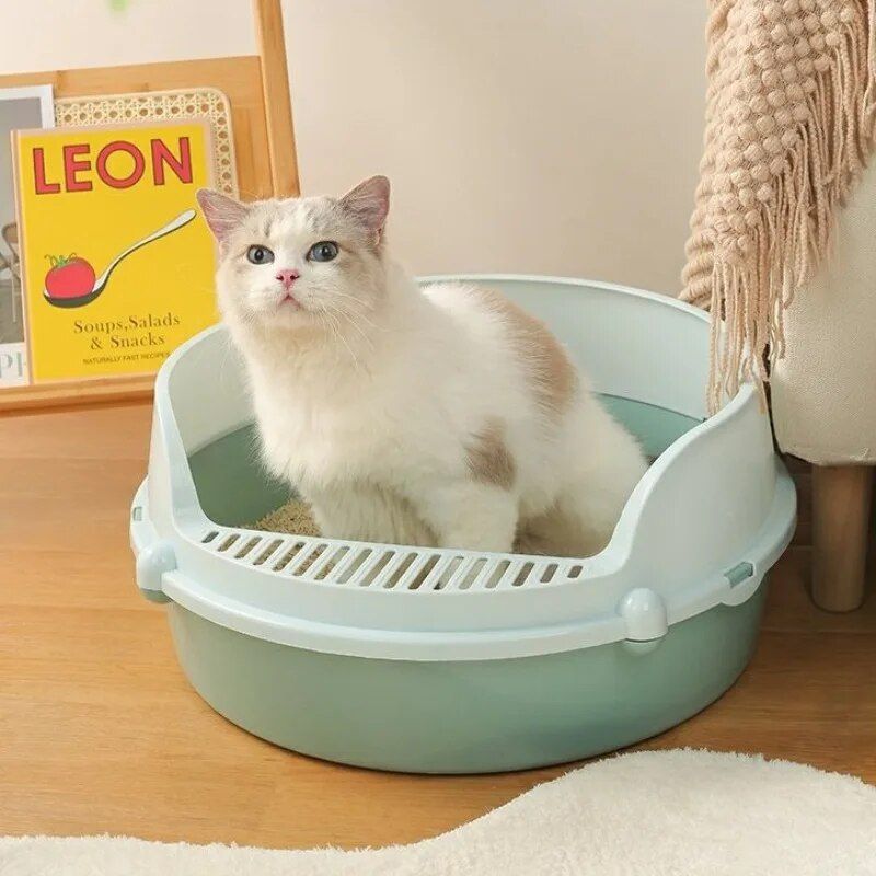semi-closed cat litter box, view 5 - MRSLM