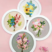 flower embroidery kit for beginners, view 7 - MRSLM