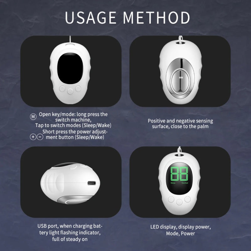 Microcurrent Intelligent Sleep Aid Device - Portable Handheld