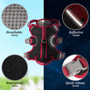 waterproof breathable dog harness, view 5 - MRSLM
