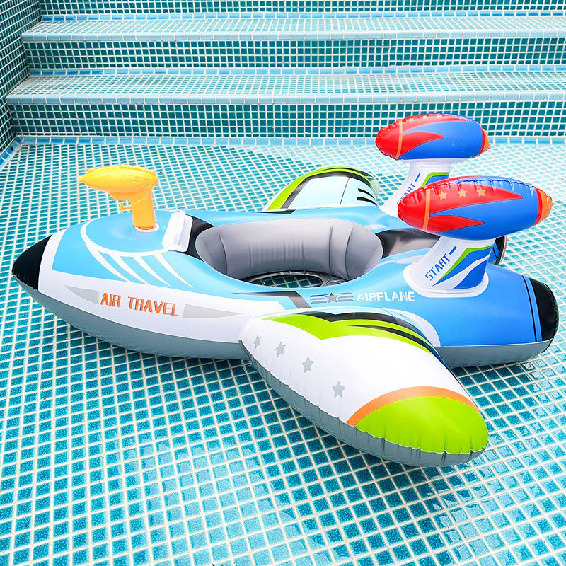 inflatable airplane swim ring with seat, view 7 - MRSLM