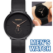 men's minimalist ultra thin quartz watch - MRSLM
