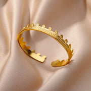 gold vintage cuff bracelet, view 5 - MRSLM