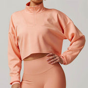 women's zipper sports hoodie, view 3 - MRSLM