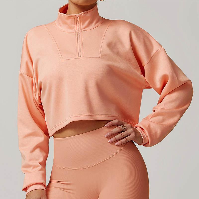 women's zipper sports hoodie, view 3 - MRSLM