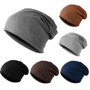 Men's solid color cotton beanie, view 5 - MRSLM