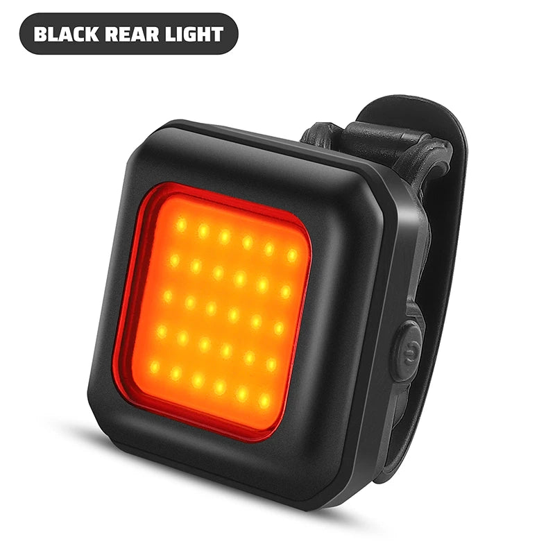 led bike light set with front and rear lights, view 2 - MRSLM