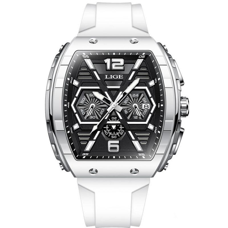square chronograph watch, view 4 - MRSLM