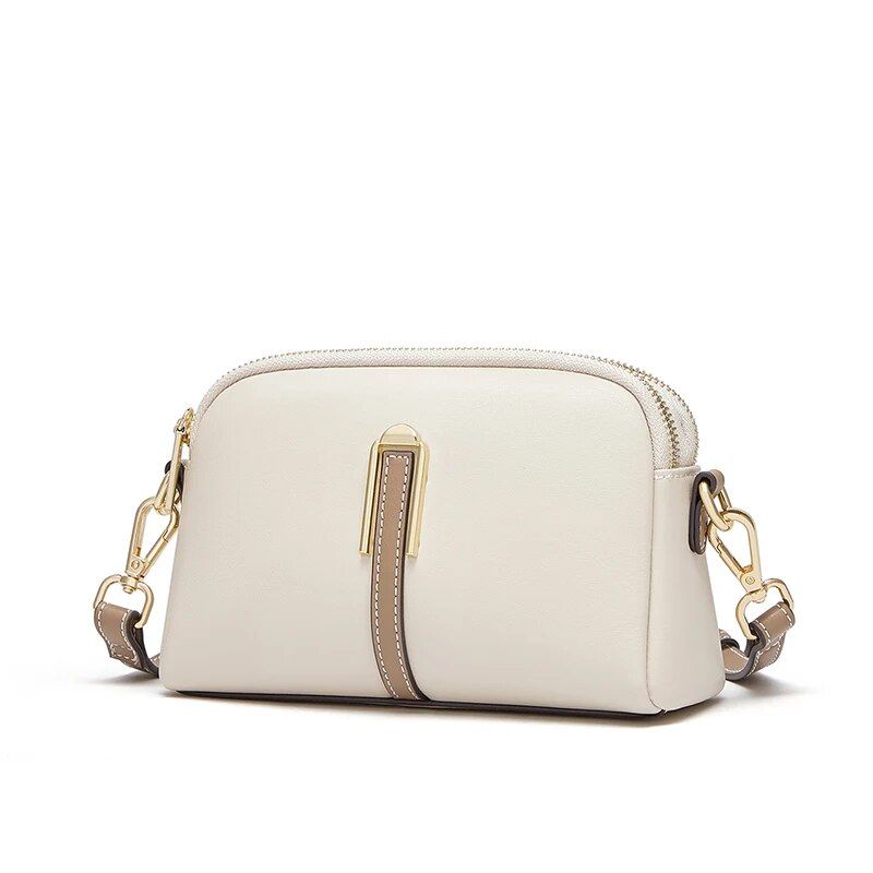 Leather crossbody and shoulder satchel, view 8 - MRSLM