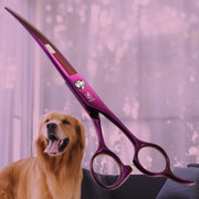 curved pet grooming scissors, view 2 - MRSLM