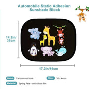 cartoon car sun shade for side windows, view 8 - MRSLM