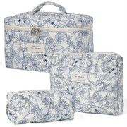 floral home storage cosmetic bag, view 4 - MRSLM