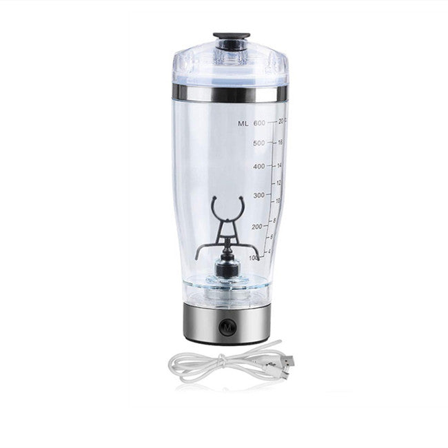 electric USB rechargeable protein shaker cup, view 10 - MRSLM