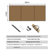 outdoor stove camping windshield screen, view 13 - MRSLM