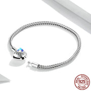 heart moonstone sterling silver bracelet, view 4 - MRSLM