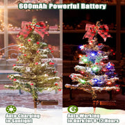 solar Christmas tree stake light, view 6 - MRSLM