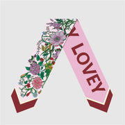 women's silk skinny scarf, view 8 - MRSLM