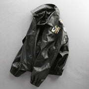 PU leather jacket, view 2 - MRSLM
