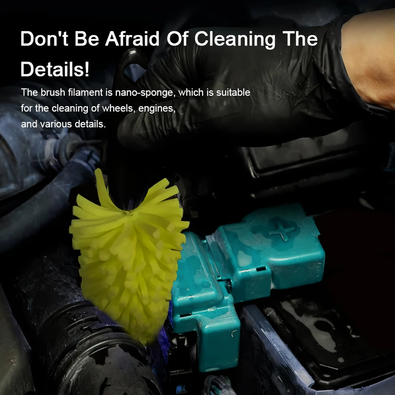 car detailing brush and microfiber towel set, view 4 - MRSLM