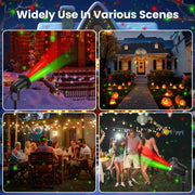 Outdoor red and green laser Christmas projector light, view 4 - MRSLM