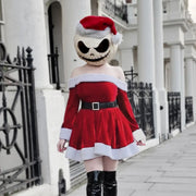 christmas off-shoulder a-line dress, view 3 - MRSLM